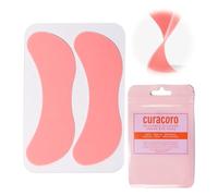 Curacoro Reusable Eye Pads, Silicone Under Eye Patches Lash Lift Cover Eyelash Extension | Soft Pads for Sensitive Skin during Eyelash Perm Lamination & Lash Extensions Remover (Pink, Style 2)