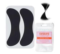 Curacoro Reusable Eye Pads, Silicone Under Eye Patches Lash Lift Cover Eyelash Extension | Soft Pads for Sensitive Skin during Eyelash Perm Lamination & Lash Extensions Remover (Black, Style 2)
