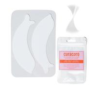 Curacoro Reusable Eye Pads, Silicone Under Eye Patches Lash Lift Cover Eyelash Extension | Soft Pads for Sensitive Skin during Eyelash Perm Lamination & Lash Extensions Remover (White, Style 4)