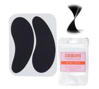Curacoro Reusable Eye Pads, Silicone Under Eye Patches Lash Lift Cover Eyelash Extension | Soft Pads for Sensitive Skin during Eyelash Perm Lamination & Lash Extensions Remover (Black, Style 3)