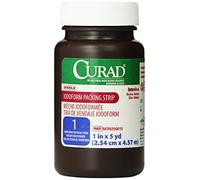 CURAD Sterile Iodoform Gauze Packing Strips, 1" x 5 yds., Wound Care Essentials