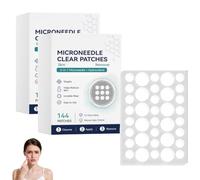 Curalona Microneedle Clear Patches 144pcs, 2-in-1 Microneedle & Hydrocolloid Patch, 2026 Microneedle Clear Flawless Skin Patch, Herbal Formula, Comfort Fit for All Skin Types (2)
