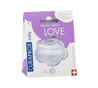 Curaprox 1 x Blue Pacifier with Storage Box Size 2 Age 2.5+ Pacifier, Soother, Blue