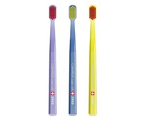 Curaprox 3960 Trio CZ, 3-Pack, Random Color, Made in Switzerland