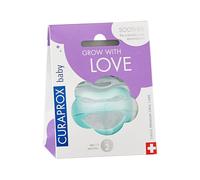 Curaprox Baby Correction Soother Size 2 Coral - for Ages 2.5+ - Pack of 1