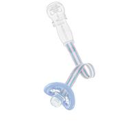 Curaprox Baby Pacifier/Dummy Holder - Keeps Soothers & Teething Rings Clean and Close | Lightweight Clip, EN 12586 Certified | From Birth, Transparent | Designed in Switzerland