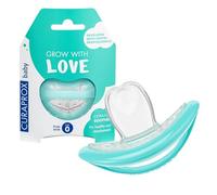 Curaprox Baby Soother, Size 0, Turquoise, Designed in Switzerland