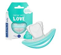 Curaprox Baby Soother, Size 1, Turquoise, Designed in Switzerland