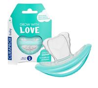 Curaprox Baby Soother, Size 2, Turquoise, Designed in Switzerland