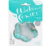 Curaprox Baby Waking Senses Teething ring with a massage brush and rattle