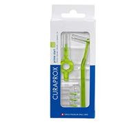 Curaprox CPS 011 Prime Start Interdental Brush Kit, Lime Green - 5 x 1,1mm - 5,0mm Interdental Brushes + 2 Interdental Toothbrush Holders