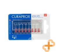 Curaprox CPS 07 Prime Refill, 8-Pack, Red, Made in Switzerland | Interdental Brush Refills , Ultra-Fine Filaments for Tight Spaces , English Packaging