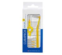 Curaprox CPS 09 Prime Start Interdental Brush Kit, Yellow - 5 x 0,9mm - 4,0mm Interdental Brushes + 2 Interdental Toothbrush Holders