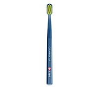 Curaprox CS 1560 Soft Toothbrush - Adult Gum Care and Plaque Removal | Gentle Transition for Firmer Brush Users | Single Pack, Navy-Lime | Made in Switzerland