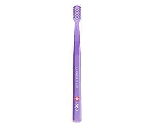 Curaprox CS 1560 Soft Toothbrush - Adult Oral Care | Gentle Introduction to Soft Brushing | Single Pack, Violet | Made in Switzerland