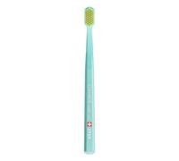 Curaprox CS 3960 Toothbrush Super Soft - Manual Toothbrush for Adults with 3960 Super Soft Curen Bristles - Turquoise/Yellow