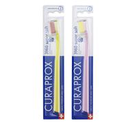Curaprox CS 3960 Toothbrush Super Soft, Pack of 2, Assorted Color