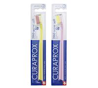 Curaprox CS 3960 Toothbrush Super Soft, Pack of 2, Assorted Color