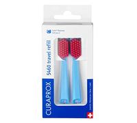 Curaprox CS 5460 Travel Refill, 2-Pack, Blue - Red, Made in Switzerland