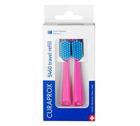 Curaprox CS 5460 Travel Refill, 2-Pack, Pink - Blue, Made in Switzerland