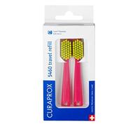 Curaprox CS 5460 Travel Refill, 2-Pack, Pink - Yellow, Made in Switzerland