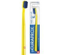 Curaprox CS 5460 Ultra-Soft Toothbrush - Adult Tooth and Gum Care | Super Soft Curen Bristles for Gentle Cleaning | Yellow-Blue, Single Pack | Mad
