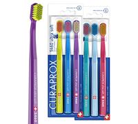 Curaprox CS 5460 Ultra-Soft Toothbrush - for Sensitive Teeth & Gums | Gentle Plaque Removal | 6-Packs | Random Colour | Made in Switzerland