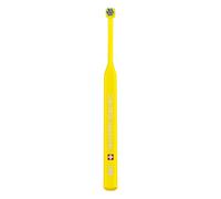 Curaprox CS 708 Implant Ortho Toothbrush, Yellow-Blue, Made in Switzerland | For implants, braces and tricky spots , Flexible head for precise cleaning , Single pack , Made in Switzerland