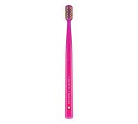 Curaprox CS Ortho Ultra Soft Toothbrush, Magenta-Green, Made in Switzerland | Braces Care for Adults , Gentle Cleaning with Bracket Groove , Single Pack