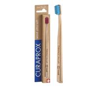 Curaprox: Eco Friendly Wooden Toothbrush with Ultra Soft Bristles for Gentle and Effective Cleaning - Random Color