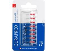 Curaprox Interdental Brush CPS 07 Prime Refill Pack of 8 2.5 mm Efficiency Red