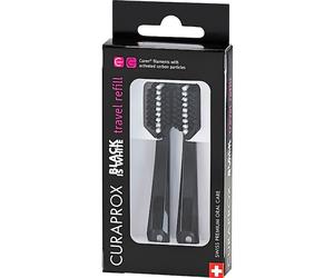 Curaprox Dental-care ToothbrushesReplacement brush heads Travel Black is White Refill