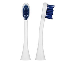 Curaprox Hydrosonic CHS 300 Power Duo Replacement Brush Heads, Dark Blue | For Deep Clean Performance & Gum Health , Sonic Toothbrush Replacement Heads, 2-Pack , Made in Switzerland