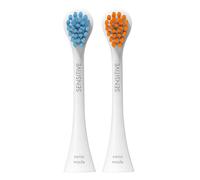 Curaprox Hydrosonic Sensitive Brush Heads, Blue-Orange, Made in Switzerland