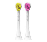 Curaprox Hydrosonic Sensitive Brush Heads, Yellow-Pink, Swiss Made