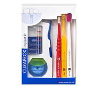 Curaprox Implant Kit, Random Color, Made in Switzerland | For Dental Implants and Sensitive Gums , Supports Healing and Gentle Daily Cleaning , Full Set