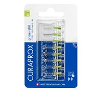 Curaprox CPS 011 Prime Refill Interdental Brushes, Lime Green, 8 Count - 8 x 1.1mm - 5mm Internal Toothbrushes.
