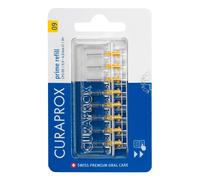 Curaprox Interdental Brush Refills CPS 09 Prime - ISO Size 2, Yellow | Ultra-Fine Filaments for Gentle Plaque Removal | 8-Pieces | Made in Switzerla