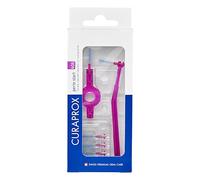 Curaprox Interdental Brush Set CPS 406 Perio Start - for Larger Gaps & Gum Care | Includes 5 Brushes & Dual Holders for Easy Reach | Fuchsia |Made in Switzerland