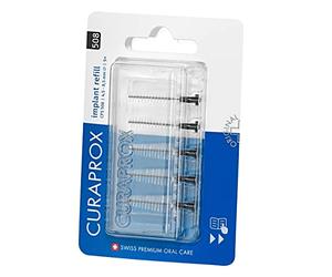 Curaprox Interdental Brushes CPS 508 Implant, Refill, Pack of 5, 8.5 mm Effectiveness, Black, Conical, Refill Pack Without Holder