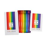 Curaprox Manual Toothbrush - Rainbow Limited Edition | Ultra-Soft for Sensitive Gums and Teeth | 6-Pieces | Colourful Design | Made in Switzerland