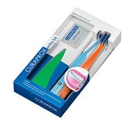 Curaprox Ortho Kit, Ortho Kit Box, Mixed, Designed in Switzerland | Includes Toothbrushes, Interdental Brushes, Holder & Orthodontic Wax , For Braces & Oral Hygiene