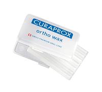 Curaprox Ortho Wax - Braces Care | Protects Gums from Bracket Injuries | 7 Wax Strips | Designed in Switzerland
