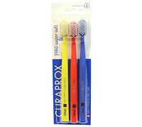 Curaprox Swiss 3960 Super Soft Toothbrush 0.12mm Assorted Colors (3 PACK)