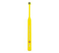 Curaprox Toothbrush CS 708 implant - 7 Tufts with fine CUREN bristles - Care of Braces, dentures and implants - Yellow-Blue
