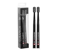 Curaprox Toothbrush CS Black is White Duo - Manual Toothbrush for Adults with 8760 CUREN bristles - Black-Black, 2 pcs.