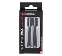 Curaprox Toothbrush Heads - for Black is White Travel Set | Ultra Soft Cleaning on The go | Black | Refill Duo-Pack | Made in Switzerland