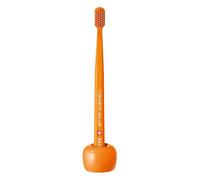 Curaprox Toothbrush Holder - Ceramic Stand for Manual & Electric Toothbrushes | Orange, Single Pack | Designed in Switzerland