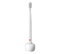 Curaprox Toothbrush Holder - Ceramic Stand for Manual & Electric Toothbrushes | White, Single Pack | Designed in Switzerland