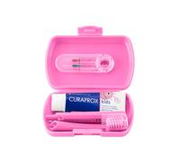 Curaprox Travel Set Kids, Pink, Made in Switzerland
